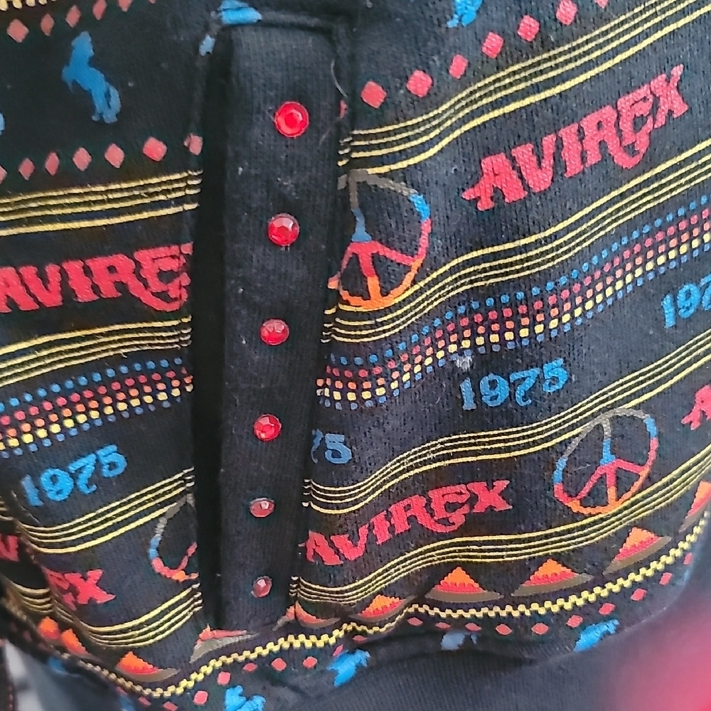 Avirex Women's Colorful Patterned Zip-Up Jacket - Picture 6 of 10